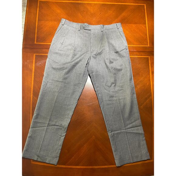 Chaps Other - Chaps Mens Dress Pants 38W x 30L All Wool Gray Light Interior Staining Last Pic
